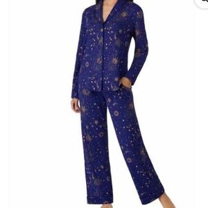 Room Service Womens 2-Piece Shawl Collar Pajama Set XXL